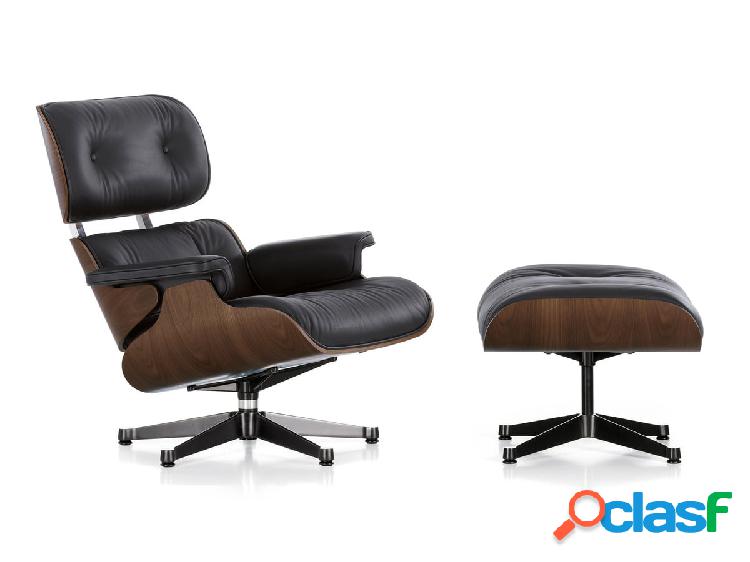 Vitra Eames Lounge Chair e Ottoman - Noce Pigmentato Nero /