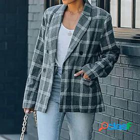 Womens Blazer Pocket OL Style Elegant Modern Office / career