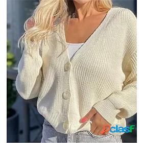 Womens Cardigan Sweater Jumper Crochet Knit Hollow Out