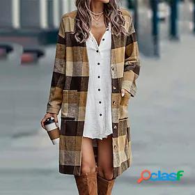Women's Casual Jacket Pocket Print Casual Daily Modern