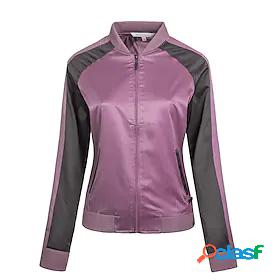 Womens Casual Jacket Zipper Pocket Full Zip Sports Outdoors