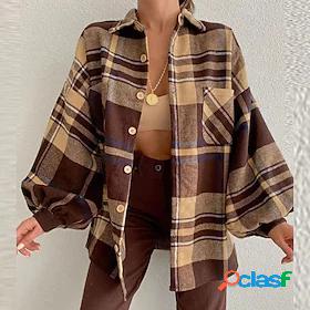Womens Casual Jacket with Pockets Casual Daily Street Style