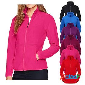 Womens Fleece Hiking Jacket Hiking Windbreaker Hiking Fleece