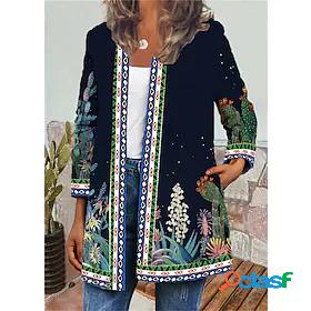 Womens Jacket Casual Jacket Print Casual St. Patricks Day