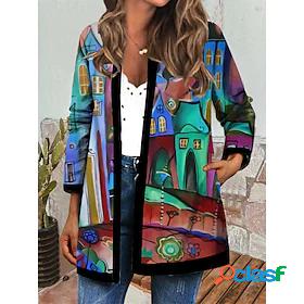 Womens Jacket Casual Jacket Print Casual St. Patricks Day