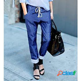 Womens Jeans Denim Soft Casual Weekend Ankle-Length