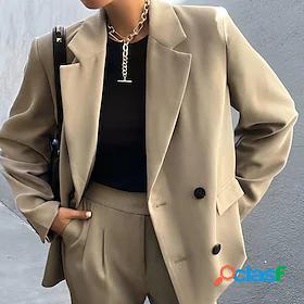 Womens Suits Pocket OL Style Elegant Formal Modern Office /