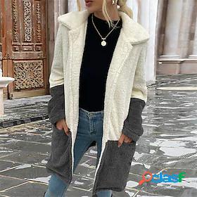 Women's Teddy Coat Pocket Minimalist Casual Daily Street