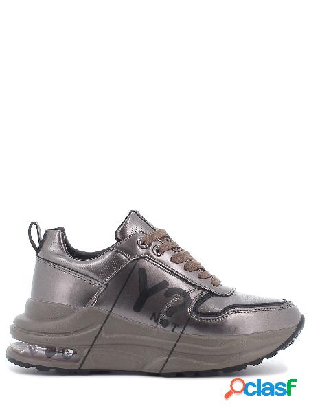 Ynot? Sneakers Aria in pelle con lacci e zeppa, YNI0605 02 -