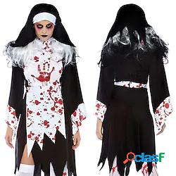 Zombie Suora Sacerdotessa Completi Vestito da Serata