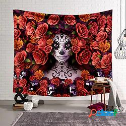 el día de los muertos arazzo da parete art decor coperta
