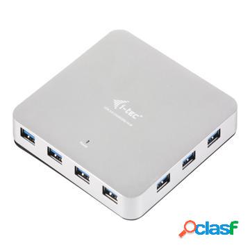 i-Tec USB 3.0 HUB di ricarica in metallo Hub 10 porte USB