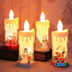 natale capodanno decorazione a lume di candela led