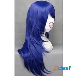 parrucca blu lunga 65 cm cosplay clannad ichinose kotomi