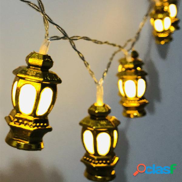 1.65 M 10 Luci Stereo Palazzi lampada LED Eid Mubarak Luci