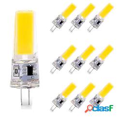 10 pz g4 6 w 600 lm cob led bi-pin lampadina dimmerabile per