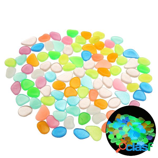 100pcs Pietre luminose Pebble Gardening Aquarium