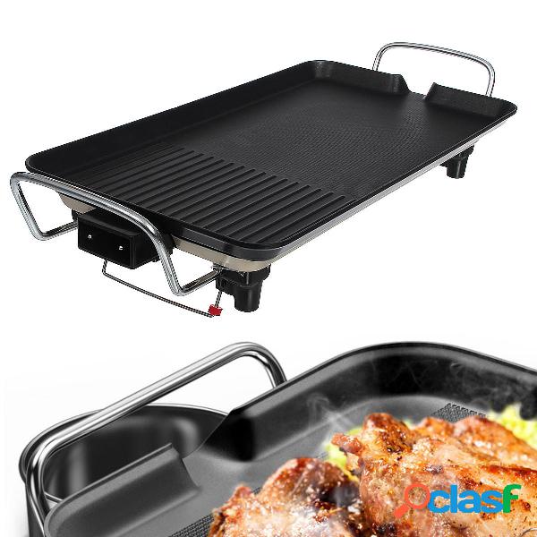 110V Senza fumo Non bastone Forno elettrico Leccarda BBQ
