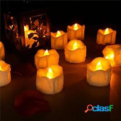 12/24 pz candele di halloween decorazioni a luce tremolante