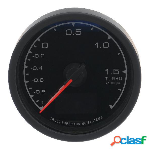 12V 2.5 "62MM LED Digital Display Boost Gauge Multi LCD