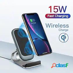 15w qi caricatore wireless stazione di ricarica rapida