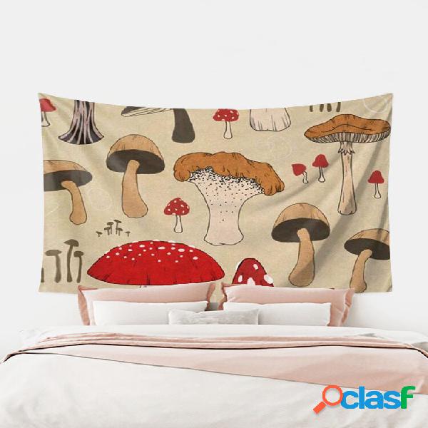 1PC Fungo Cartoon Stampa Arazzo Complementi Arredo Casa