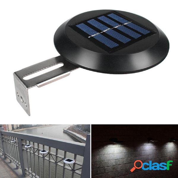 2pcs 9 LED solare Powered Wall Light Impermeabile Outdoor