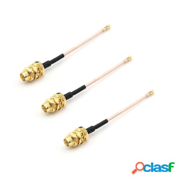 3 PCS Mini IPEX UFL. Cavo adattatore da IPX a SMA Antenna