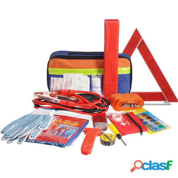 36PCS Kit di emergenza per attrezzi per auto Borsa Triangolo