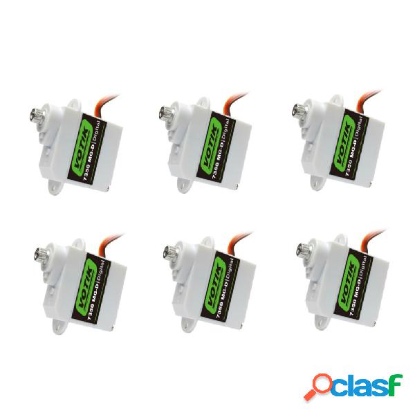 6 pezzi VOTIK 7350 MG-D 5g Digital Servo Metal Gear per EPP