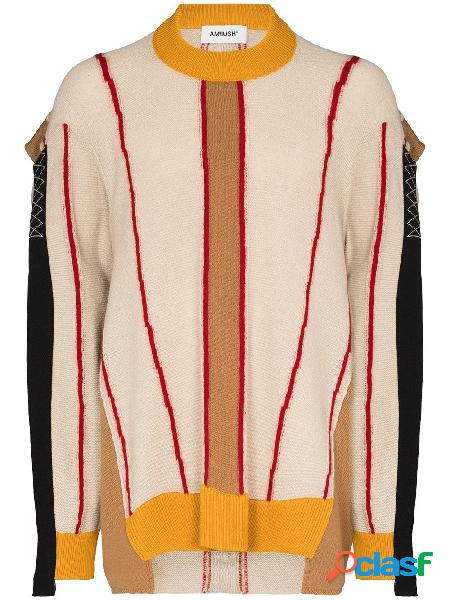 AMBUSH MAGLIONE UOMO BMHE004F20KNI0016184 LANA BEIGE