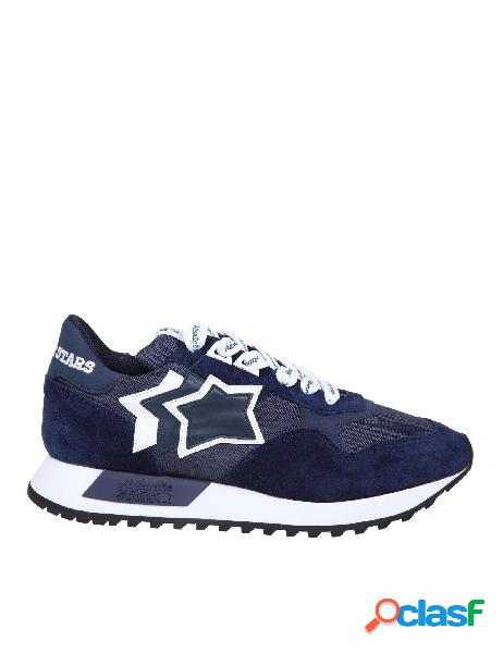 ATLANTIC STARS SNEAKERS UOMO DRACOBBNBDR04 PELLE BLU