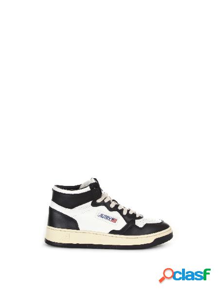 AUTRY 01 MID MAN LEAT/LEAT WHT/BK