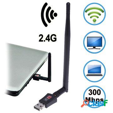 Adattatore Wireless USB con Antenna 5dBi KR225UT - 300 Mb/s