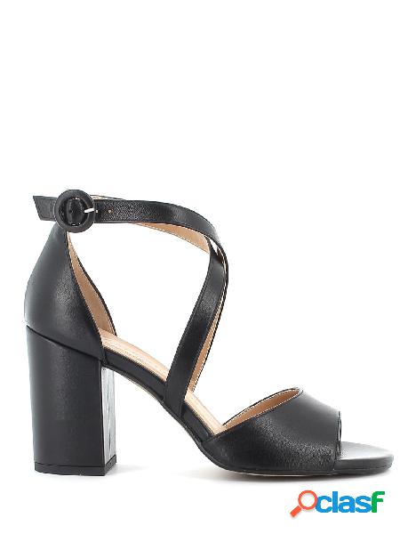 Altramarea Sandali in pelle con tallone coperto e tacco