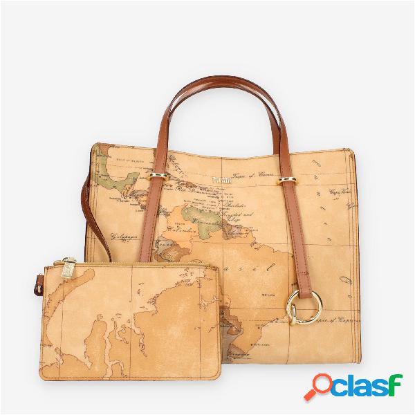 Alviero Martini Prima Classe Borsa a mano Geo Classic doppia