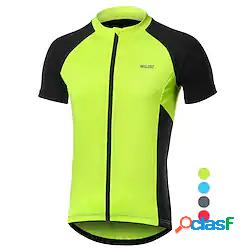 Arsuxeo Per uomo Maglia da ciclismo Manica corta Bicicletta