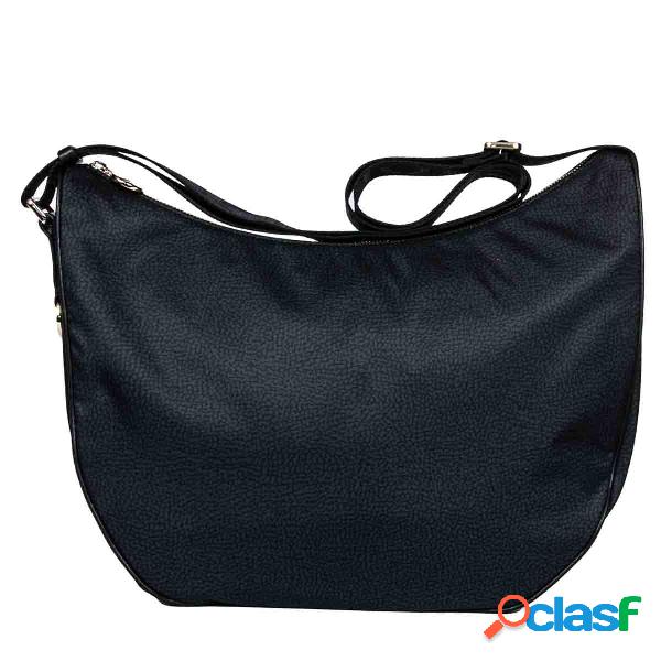 BORBONESE BORSA A SPALLA DONNA 934412I15100 POLIESTERE NERO