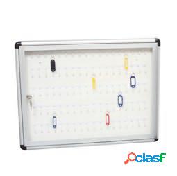 Bacheca murale portachiavi - 45 x 60 cm - 90 posti chiave -