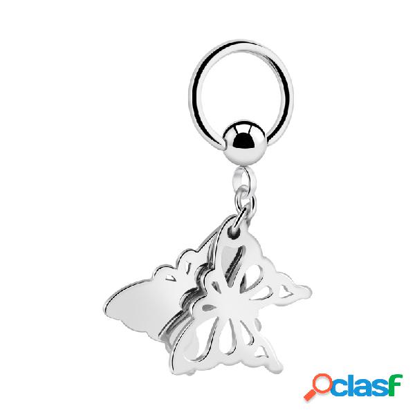 Ball closure ring (surgical steel, silver, shiny finish) con
