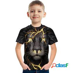 Bambino Da ragazzo T-shirt Manica corta Pop art Animali