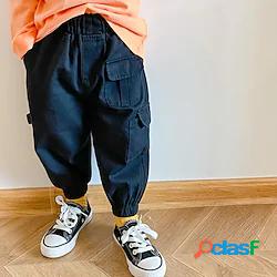 Bambino Unisex Pantaloni Caffè giallo Verde Nero Tinta