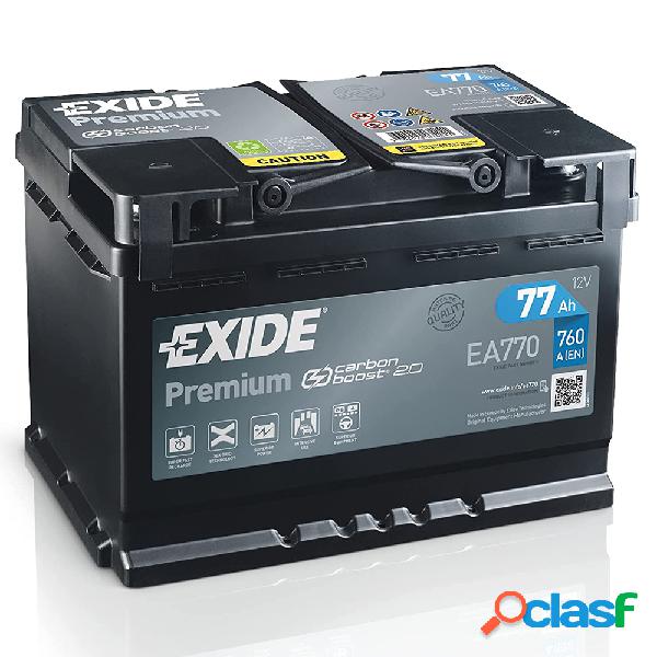 Batteria Auto Exide 77 Ah 760A 12V PREMIUM CARBON BOOST