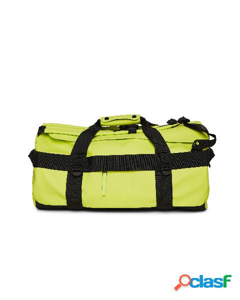 Borsone da viaggio Duffel Bag Small color lime in tessuto