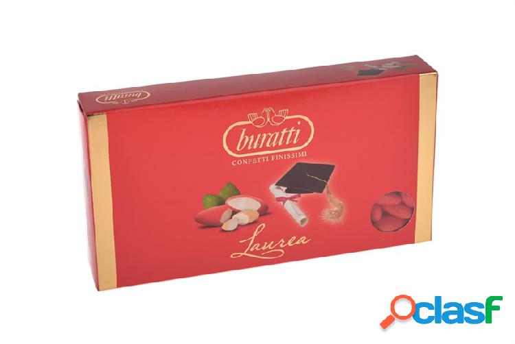 Buratti Confetti mandorla pelata 1 kg rossi rosso