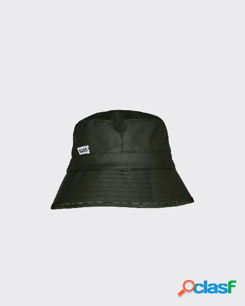 Cappello da pioggia Bucket hat verde militare