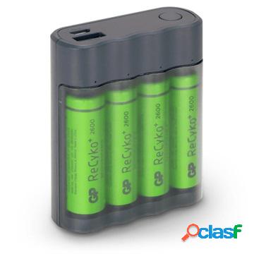 Caricabatterie e powerbank USB GP Charge AnyWay AA/AAA