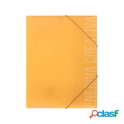 Cartellina Scatto 3 lembi formato A4 arancione