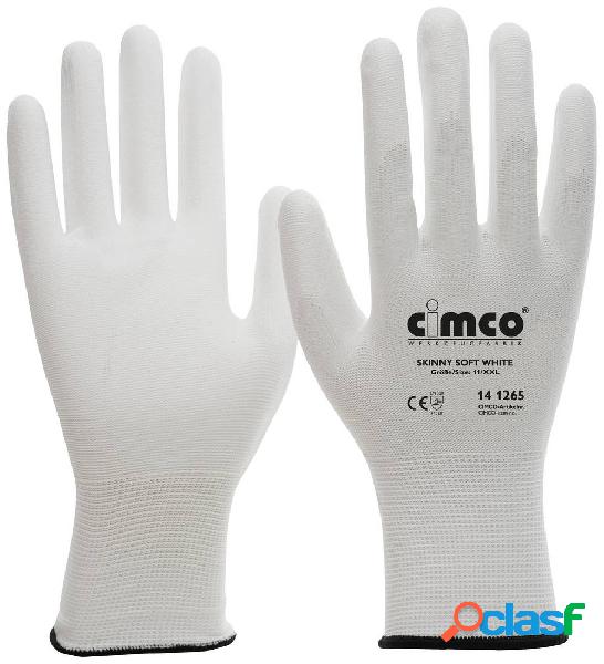 Cimco Skinny Soft White 141265 Nylon Guanto da lavoro Taglia