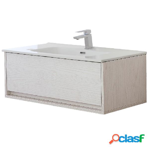 Composizione bagno sospesa cassetto con lavabo Upside colore